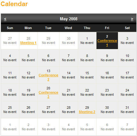 calendar