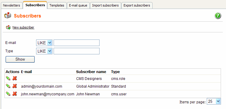 subscribers
