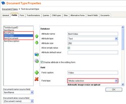 Document type fields