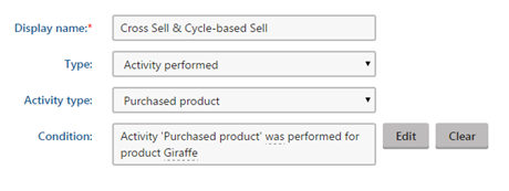 trigger for Upsell, Cross sell and Cycle-based sell in marketing automation