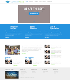Responsive Template for Educational Institutes preview