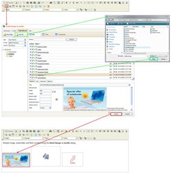 'Insert image or media' dialog