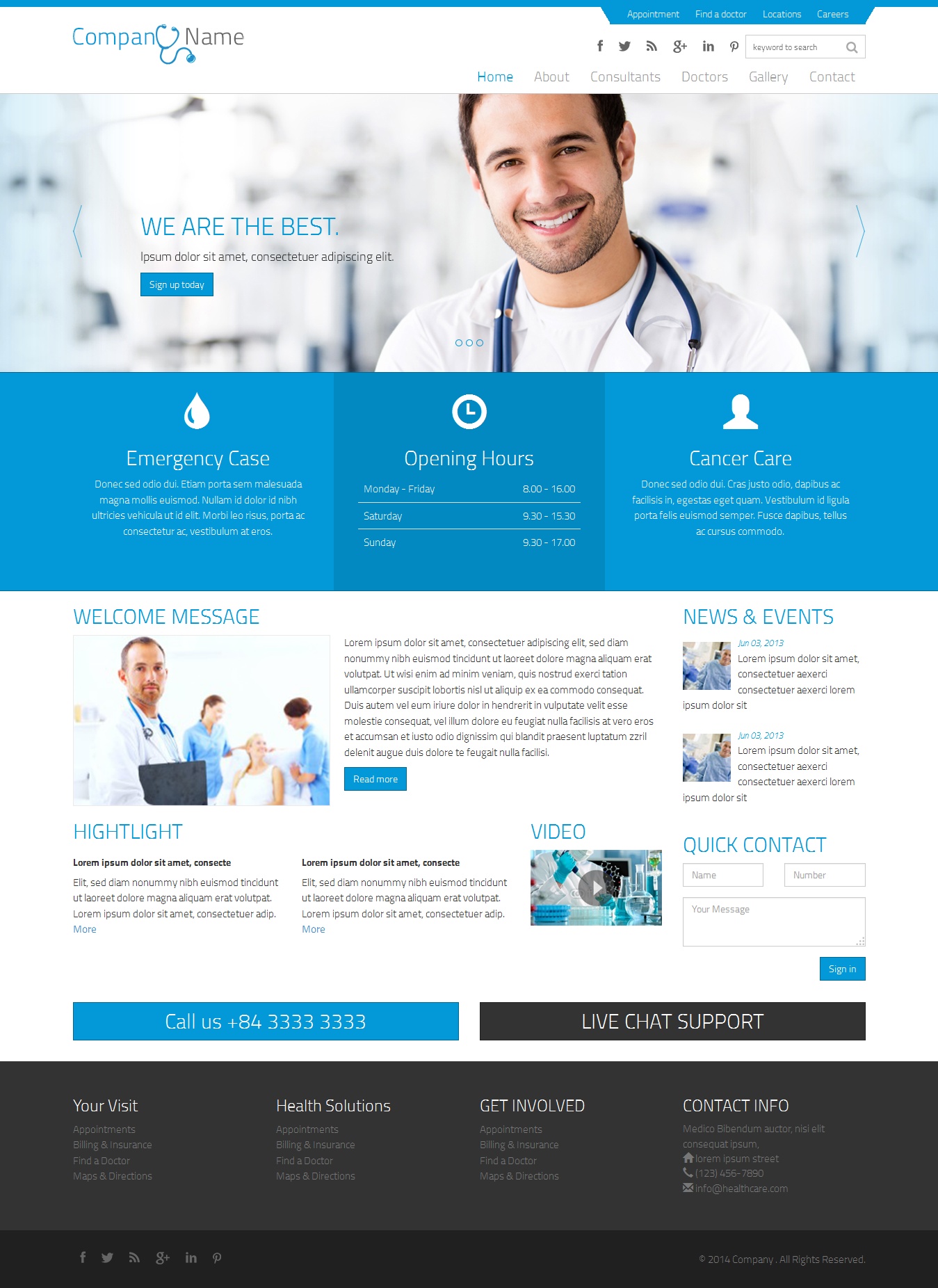 11  Health Website Template Gif