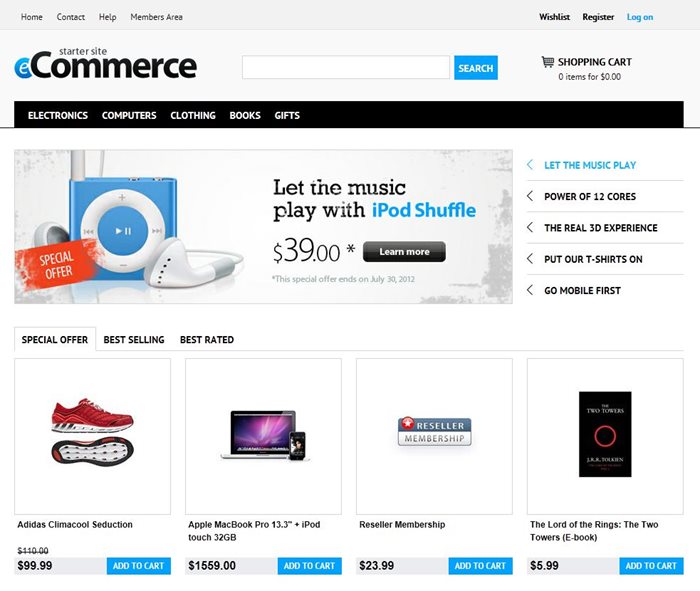 Go To Kentico E-commerce Solution Demo Store