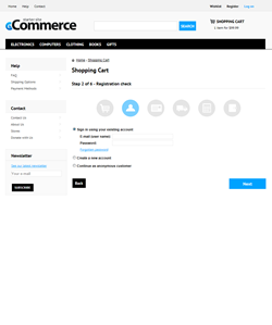 Kentico E-commerce Starter Site - Anonymous/Registered Customer
