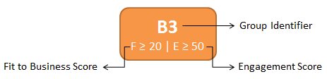 lead scoring groups in matrix