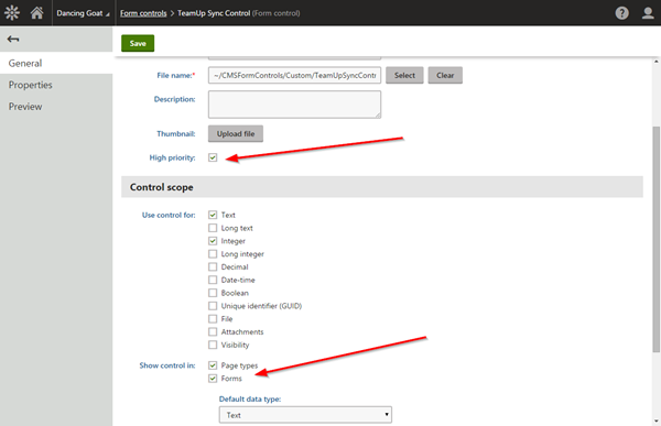 Form Control Show in Forms