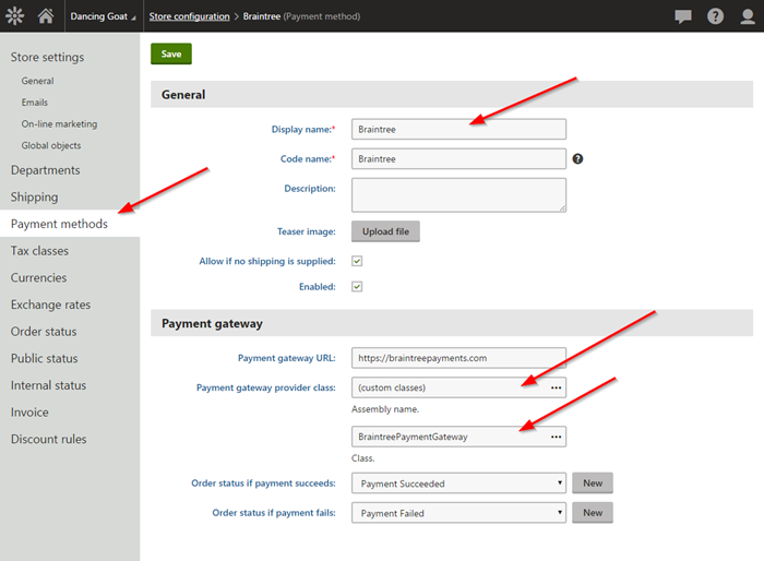 Payment Method Registration