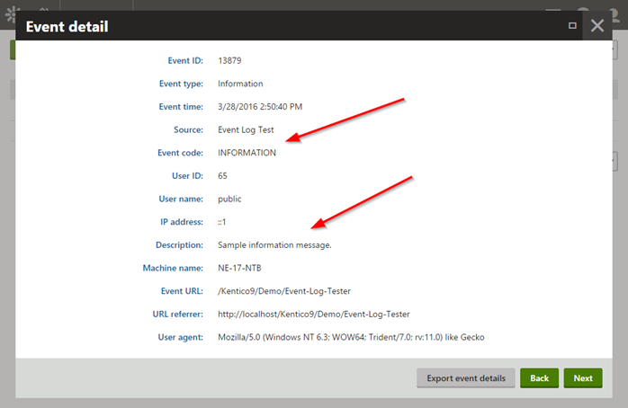 Log Information 2