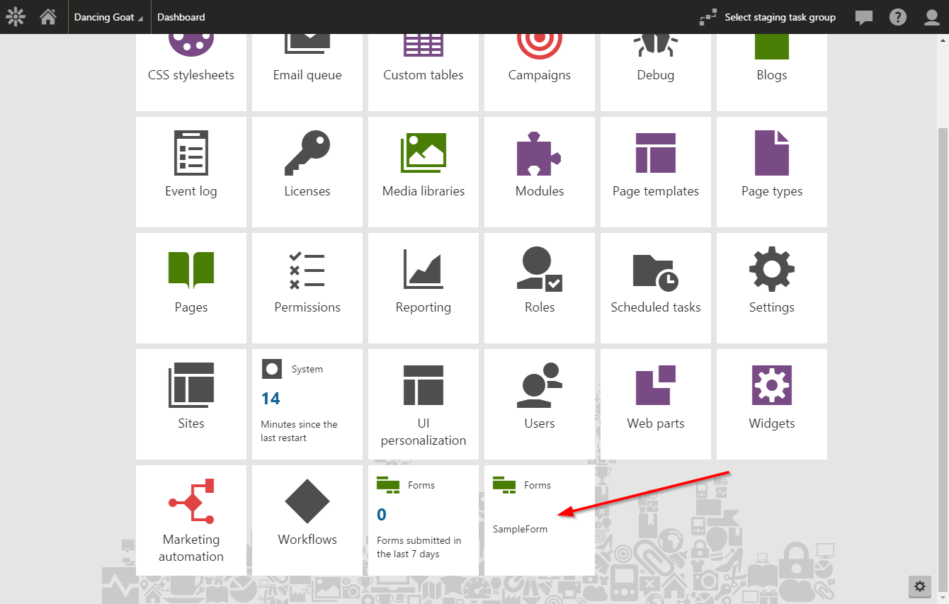 Individual Form Dashboard