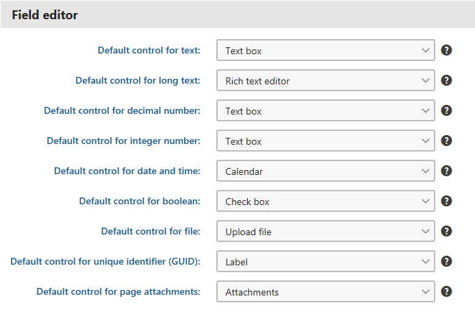 Field Editor