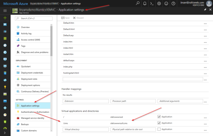 Application Settings - Nested