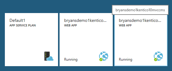 Azure Dashboard - Seperate