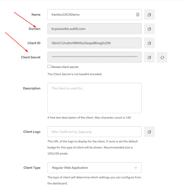 Auth0 Client Settings 1