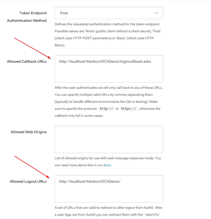 Auth0 Client Settings 2