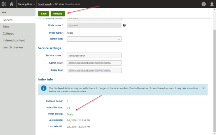 Azure Search Index - Build