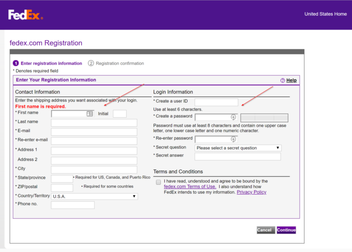 FedEx Developer Account