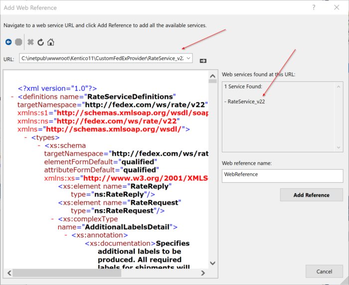 FedEx Web Service Reference