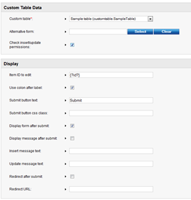 Custom Table Input Edit preview